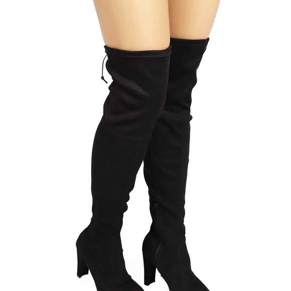 Thigh high suede boots - Picture 5 of 6